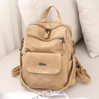 PU Leather Backpack Purse for Women Fashion Multipurpose Design Handbag Ladies - Image 4