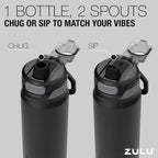 ZULU Powerfill Pro 24oz Stainless Steel Water Bottle - Image 7
