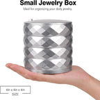 CONBOLA Travel Jewelry Case Box, Small Jewelry Organizer Earring Holder - Image 2