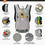 SKYSPER Small Hiking Backpack - 15L Travel Daypack Lightweight Bag Water - Image 3