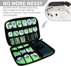 Electronics Organizer Travel Case, Electronic Accessories Storage Bag, Portable - Image 2