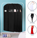 Syeeiex 60'' Garment Bags for Hanging Clothes, Dress Garment Bags for Gowns - Image 3