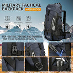 King'sGuard 60L Hiking Backpack Large Waterproof Camping Backpack - Image 6