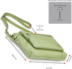 Wise Owl Accessories Small Soft Pebbled Real Leather Crossbody Handbags Purses - Image 2
