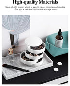 CONBOLA Jewelry Organizer, Small Jewelry Storage Box Earring Holder - Image 4
