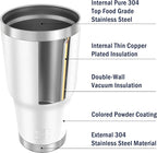 WETOWETO 30oz Tumbler, Stainless Steel Vacuum Insulated Water Coffee Tumbler Cup - Image 5