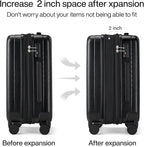 Hanke 29 Inch Expandable Checked Luggage Lightweight PC Hard Shell Luggage - Image 3