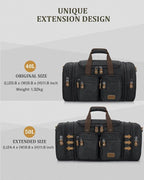 Gonex Canvas Duffle Bag for Travel, Expandable Water Resistant 50L Carry on - Image 7
