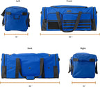 Fitdom 130L 36" Heavy Duty Extra Large Sports Gym Equipment Travel Duffle Bag - Image 2
