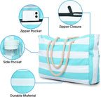 Becokan Beach Bag Large Beach Tote Bag - Image 2