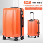 Coolife Luggage Expandable Suitcase PC+ABS 3 Piece Set - Image 2