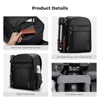 K&F CONCEPT Camera Backpack Bag, Professional DSLR/SLR/Mirrorless Camera Bag - Image 6
