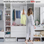 12 Pack Space Saving Hangers for Clothes, Heavy Duty 30Lbs Capacity Magic - Image 5
