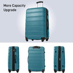 Merax Luggage sets of 13 Piece 16 20 20 28 IN Carry on Luggage Hard Case Green - Image 4