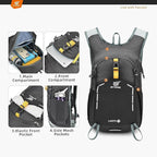 SKYSPER Small Hiking Backpack - 25L Travel Daypack Lightweight Bag Water - Image 2