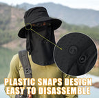 Sun Hats for Men Women Fishing Hat UPF 50+ Breathable Wide Brim Summer UV - Image 3