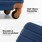LONG VACATION 3 Piece Carry On Luggage 20 Inch Suitcase - Image 3