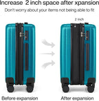 Hanke Expandable Hard Shell Luggage Sets 2 piece Carry on Luggage - Image 3