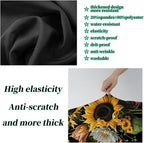 Suitcase Protector Plus 1 Luggage Tag, Sunflower Orchids Travel Suitcase Cover - Image 3