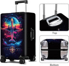 Luggage Cover Washable Suitcase Protector Anti-scratch Suitcase cover Fits - Image 2