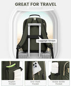 LOVEVOOK Laptop Backpack Purse for Women, Work Business Travel Computer Bags - Image 4