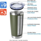 HASLE OUTFITTERS 20oz Tumblers Bulk Stainless Steel Cup - Image 4