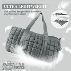 Quilted Travel Duffle Bag Gym Bag - Image 5