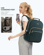 LOVEVOOK Laptop Backpack Purse for Women, Work Business Travel Computer Bags - Image 5