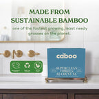 Caboo Bamboo Disposable Face Towels – 50 Soft, Lint-Free Towels | Biodegradable - Image 5