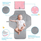 Portable Changing Pad for Baby, Compact Waterproof Diaper Mat - Image 2