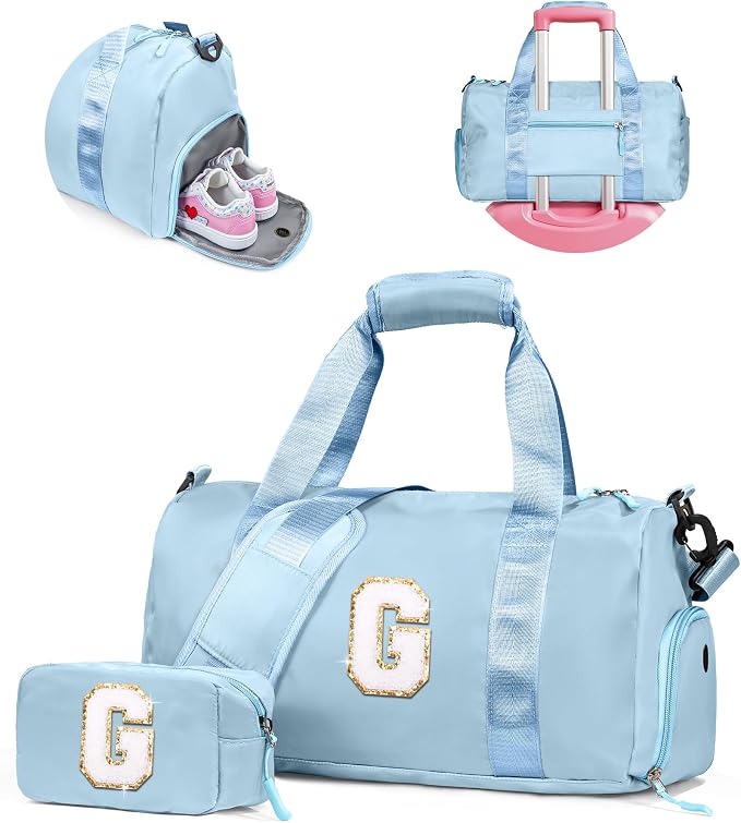 Gifts for 4 5 6 7 8 9 10 Year Old Girls-Girl Gym Bag by Vogewood