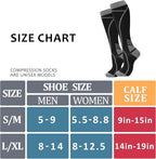 Compression Socks for Women Men Circulation Knee High 8 Pairs for Nurses - Image 6