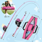 Kids Fishing Pole Set, Telescopic Fishing Rod Reel Combo Kids Starter Kit - Image 2