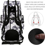 Hiking Backpack for Men 70L/100L Camping Backpack Military Rucksack Molle 3 - Image 5