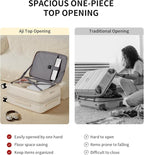 aji Expandable Top Open Carry On Luggage 22x14x9 Airline Approved, 20 Inch Hard - Image 4