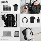 Cwatcun Camera Backpack Waterproof Camera Bag - Image 3