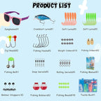 Kids Fishing Pole Set, Telescopic Fishing Rod Reel Combo Kids Starter Kit - Image 3