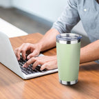 20oz Tumbler with Straw and Brush, Stainless Steel Vacuum Insulated tumbler - Image 5