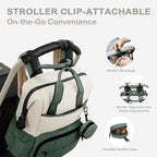 VONAL Diaper Bag Backpack, Lightweight Baby Diaper Bags, Travel Large Diaper Bag - Image 7