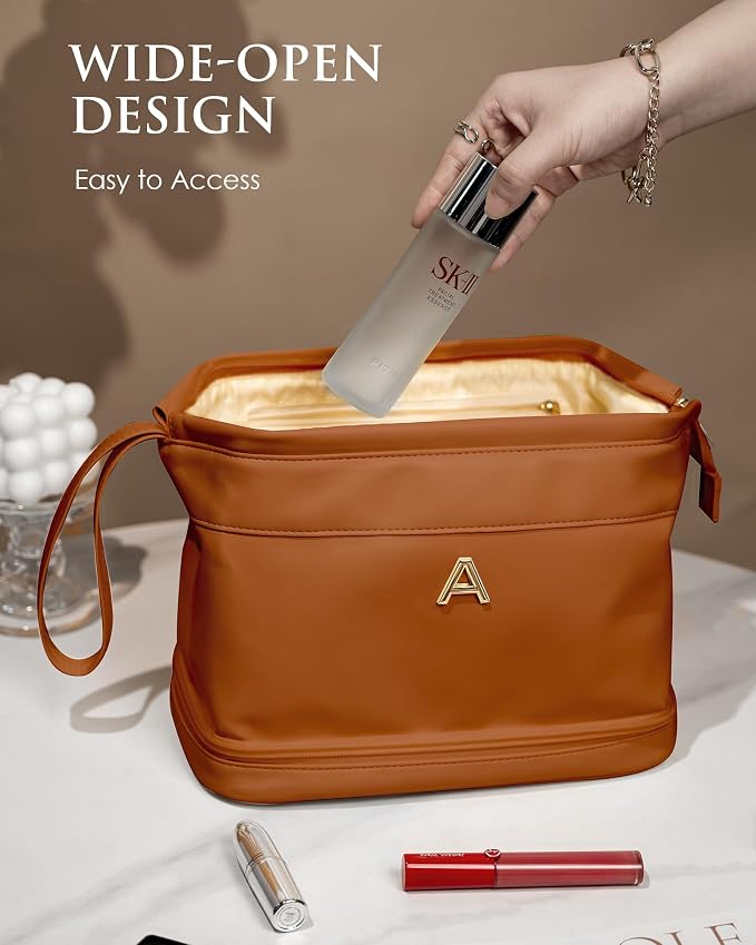 Cute Female Gift, Personalized Makeup Bag, Monogrammed Gifts, Initial Double - Image 5