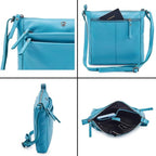 Small Soft Genuine Leather Crossbody Purse Women’s Sling Crossover Shoulder - Image 5