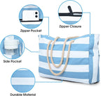 Becokan Beach Bag Large Beach Tote Bag - Image 2