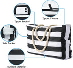 Becokan Beach Bag Large Beach Tote Bag - Image 2