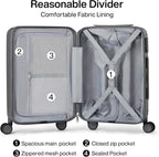Hanke 24 Inch Checked Luggage - Image 5
