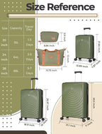 Luggage Sets 5 Piece, Suitcases - Image 7