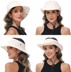 Sun Hats for Women Bucket Hat UV Protection Fishing Hat Wide Brim Safari Hats 2 - Image 2