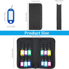 Portable Zippered Key Organizer, Waterproof Fireproof Key Case - Image 6