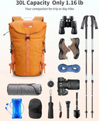Blue Quartz Hiking Backpack 30L Lightweight Packable Backpack - Image 2