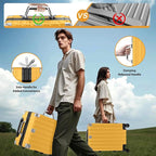 Krute Luggage 24 Inch Aluminum Frame Zipperless Suitcase - Image 5