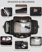 Gonex Canvas Duffle Bag for Travel, Expandable Water Resistant 50L Carry on - Image 5